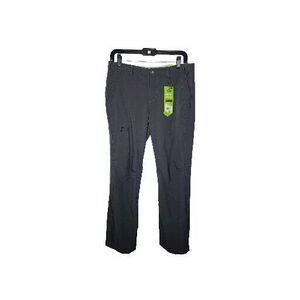 PRANA HALLE Women's Pants Size 8Gray Straight Leg Roll-Up Stretch Hiking Camp